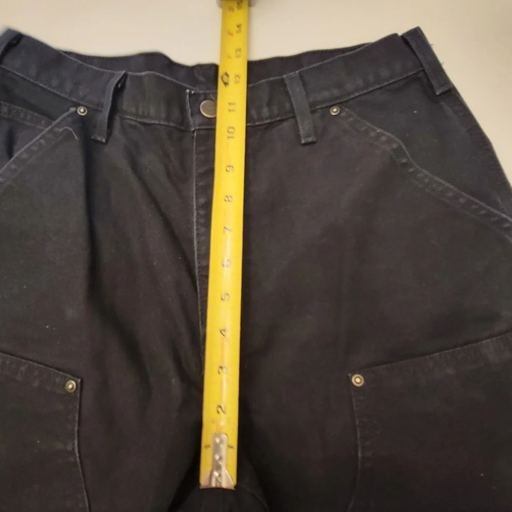 Carhartt Loose Straight Washed Duck Double-Front Jeans Black B136 Men's 30x29 - Picture 16 of 16